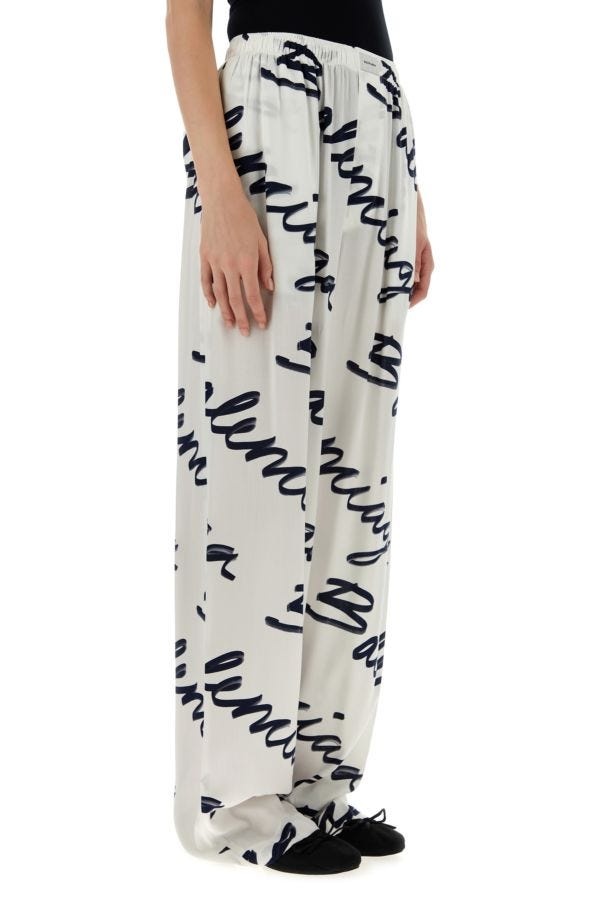 BALENCIAGA Balenciaga Woman Printed Viscose Scribble Pyjama