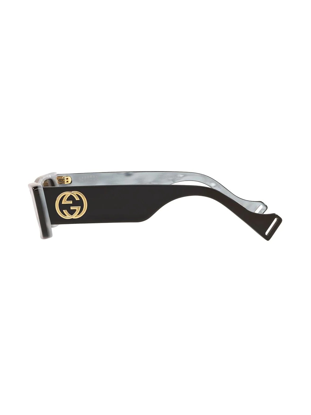 logo-plaque rectangular-frame sunglasses - 3