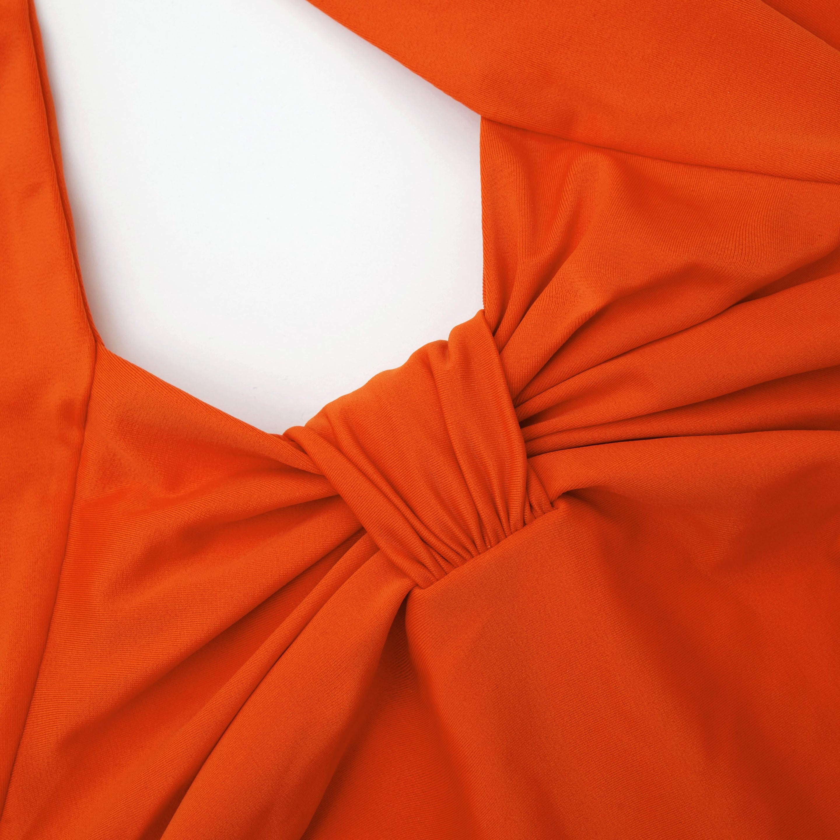 Orange Halterneck Swimsuit - 5