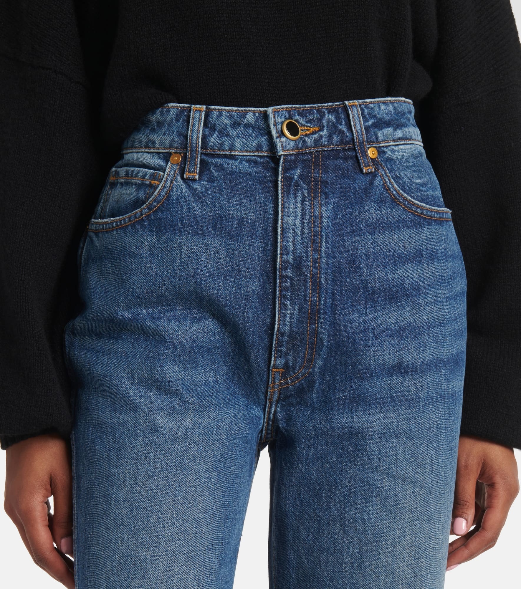 Abigail high-rise straight jeans - 4