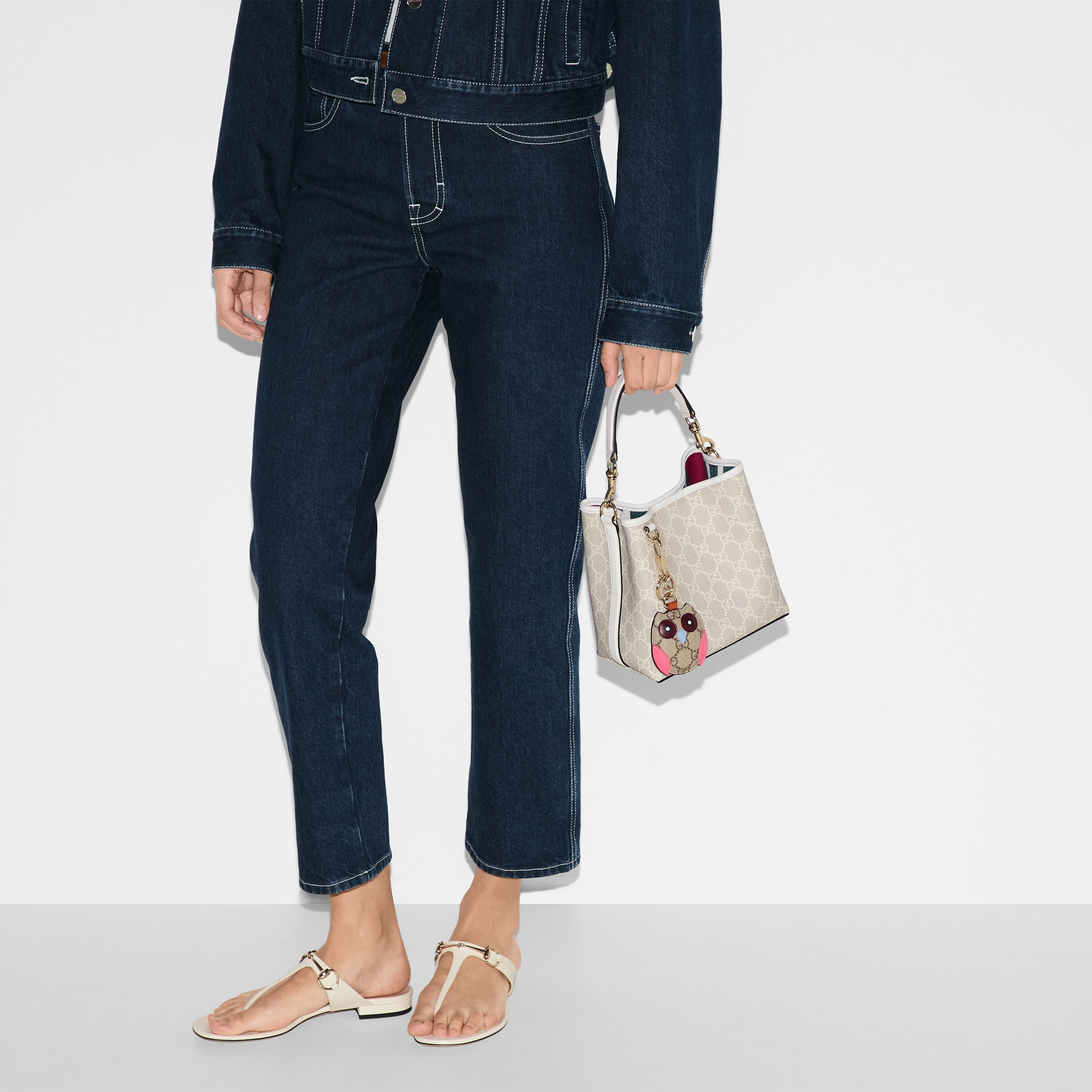 GG Emblem mini bucket bag - 3