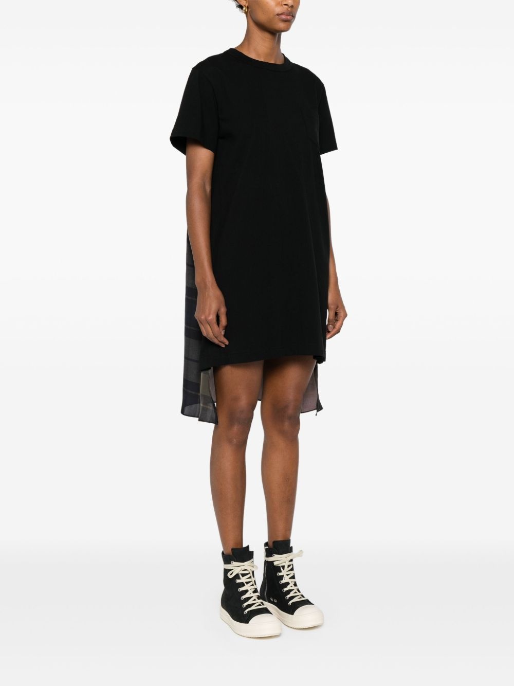 panelled mini dress - 3