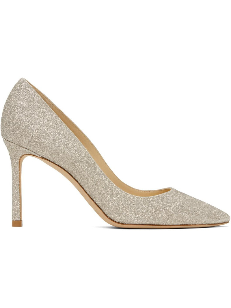 Silver Romy 85 Heels 1