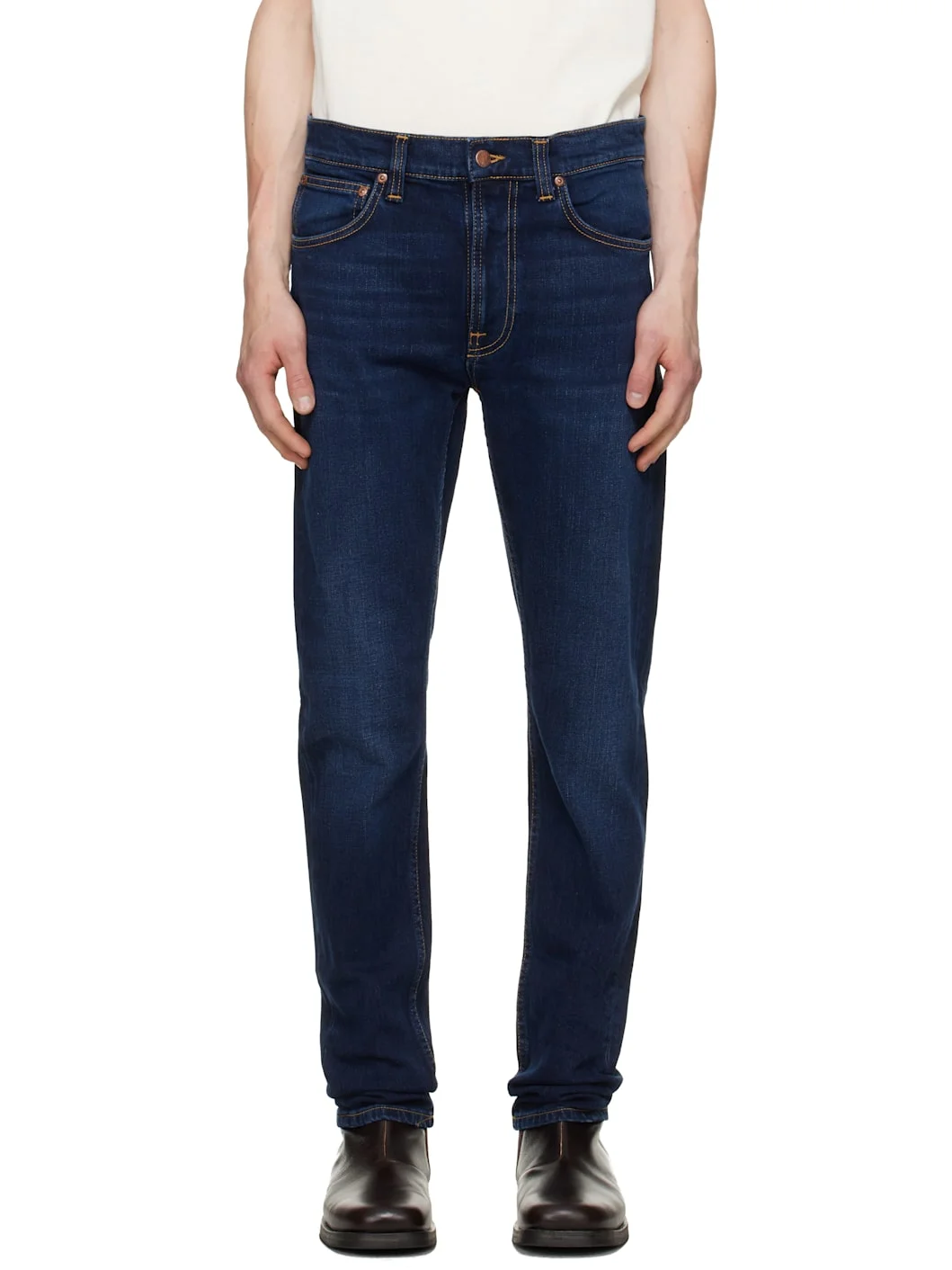 Navy Lean Dean Jeans - 1