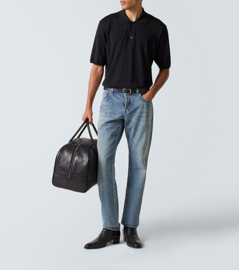 SAINT LAURENT Wool polo shirt outlook