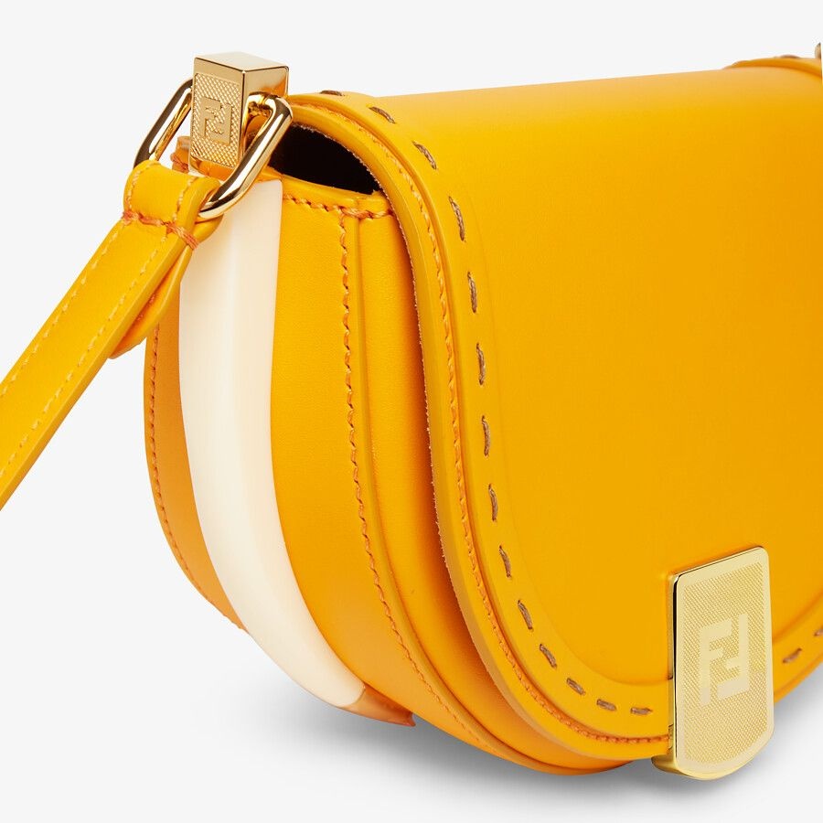 Orange leather bag - 6