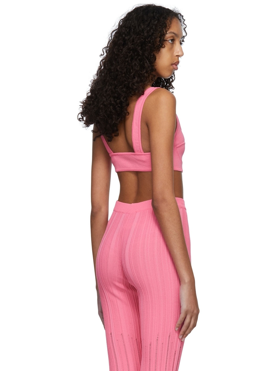 Pink Viscose Bra - 3