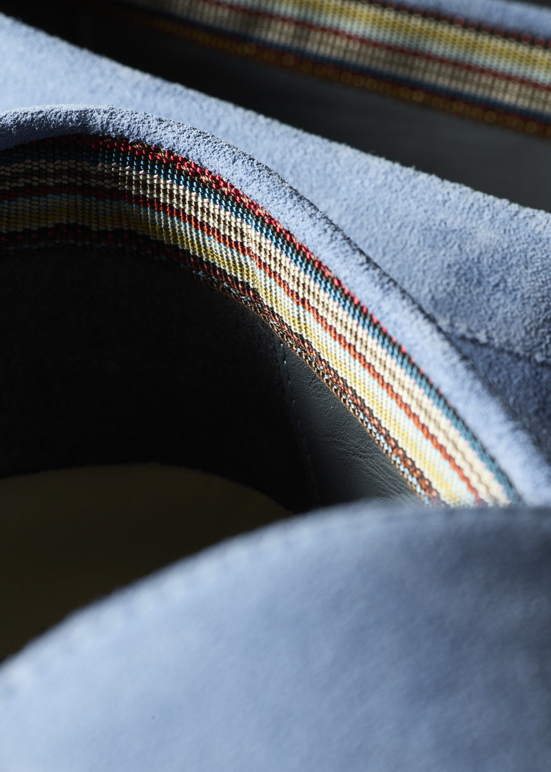 Light Blue Suede 'Simeon' Loafers 7