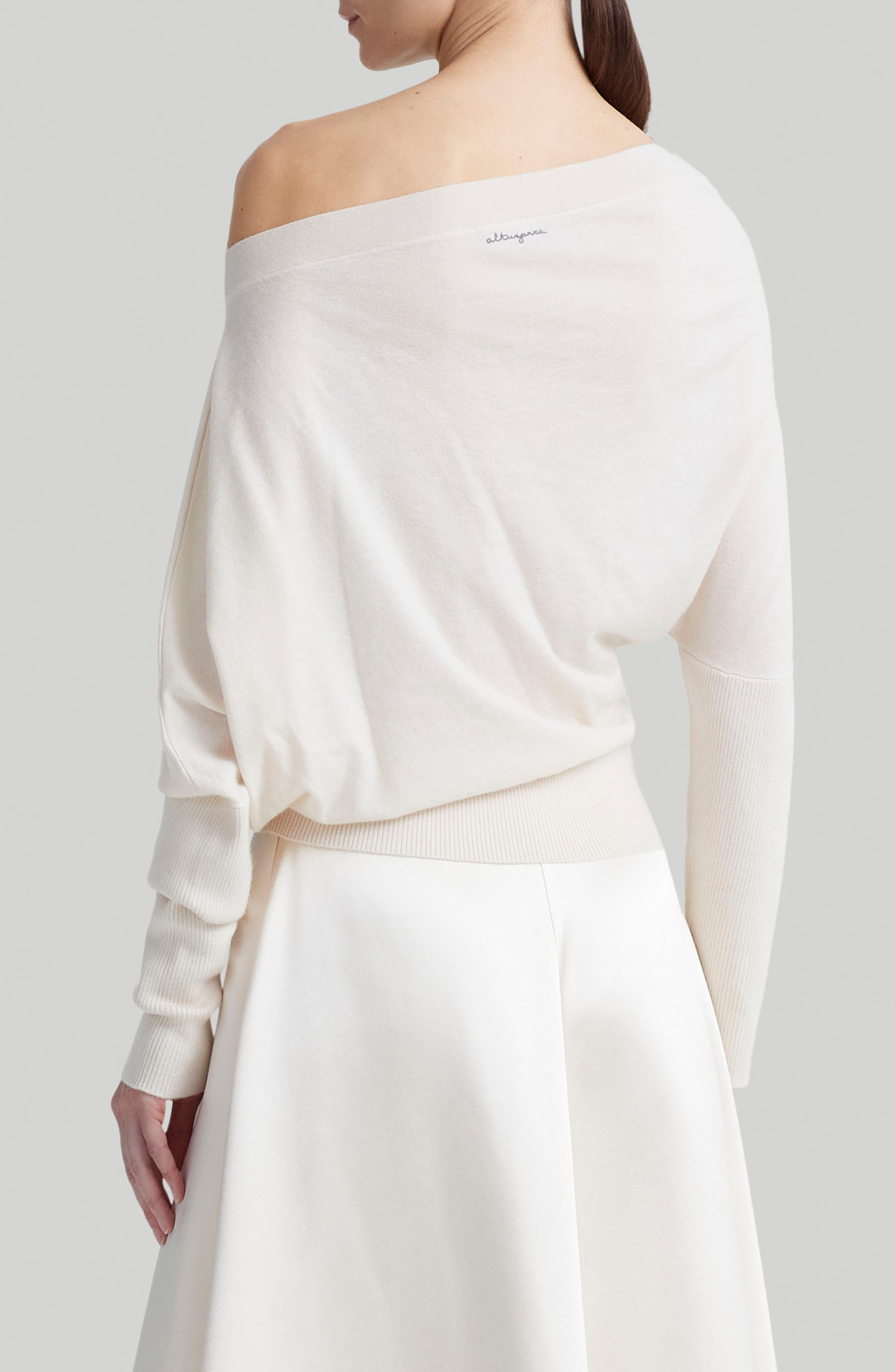 Grainge One-Shoulder Cashmere Sweater - 2