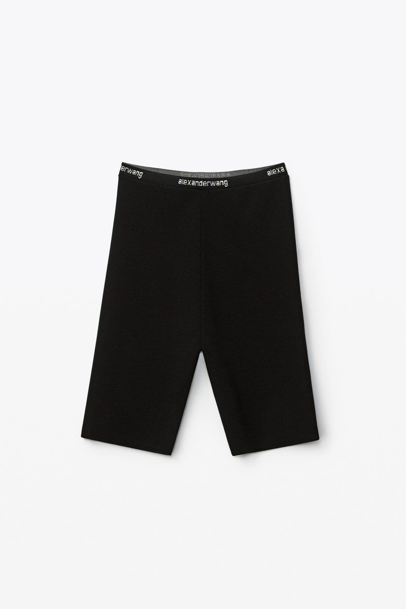 BIKE SHORT IN JACQUARD LOGO STRETCH KNIT 1