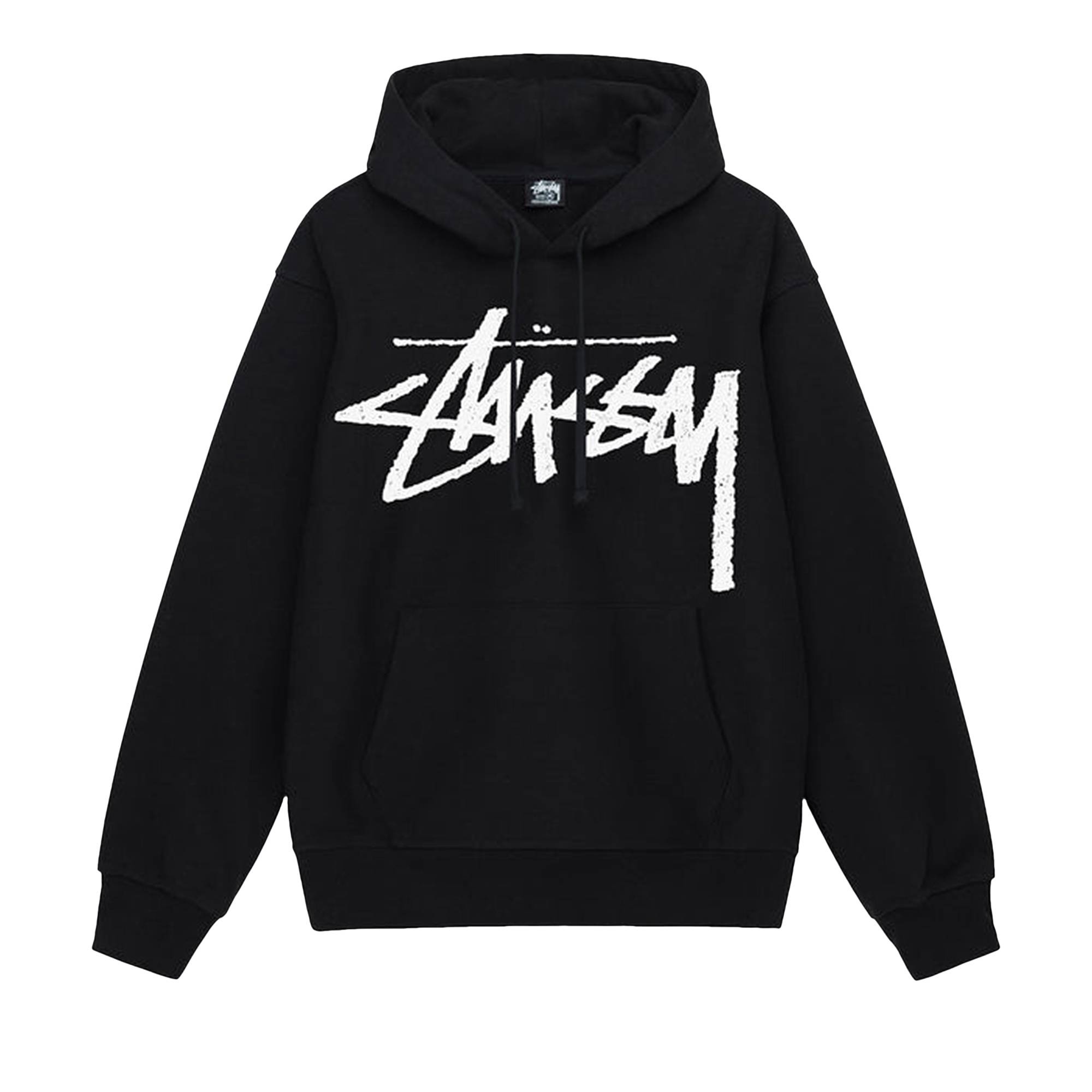 Stussy Big Stock Hoodie 'Black' - 1