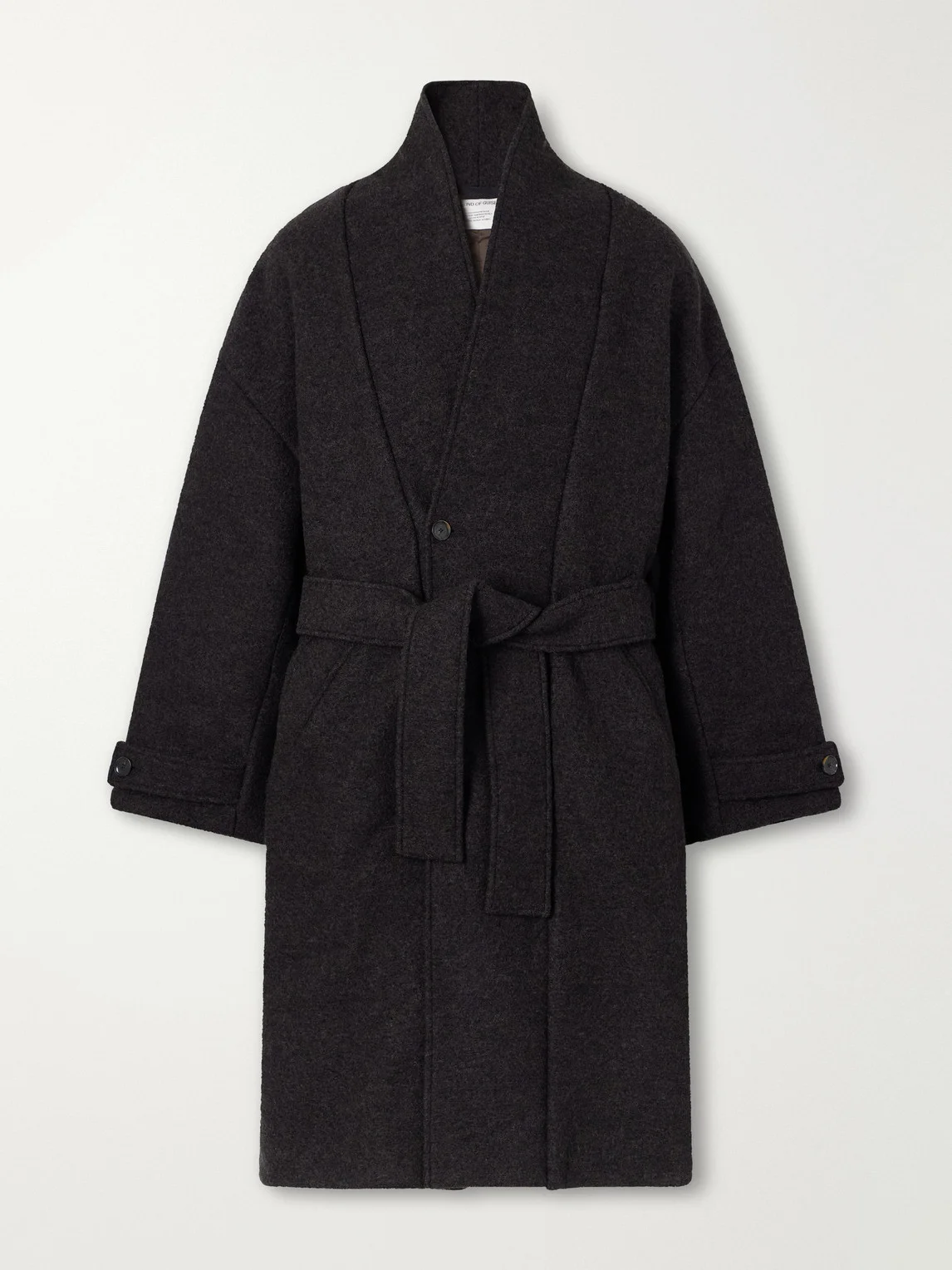 Jaca Shawl-Collar Belted Virgin Wool-Felt Coat - 1