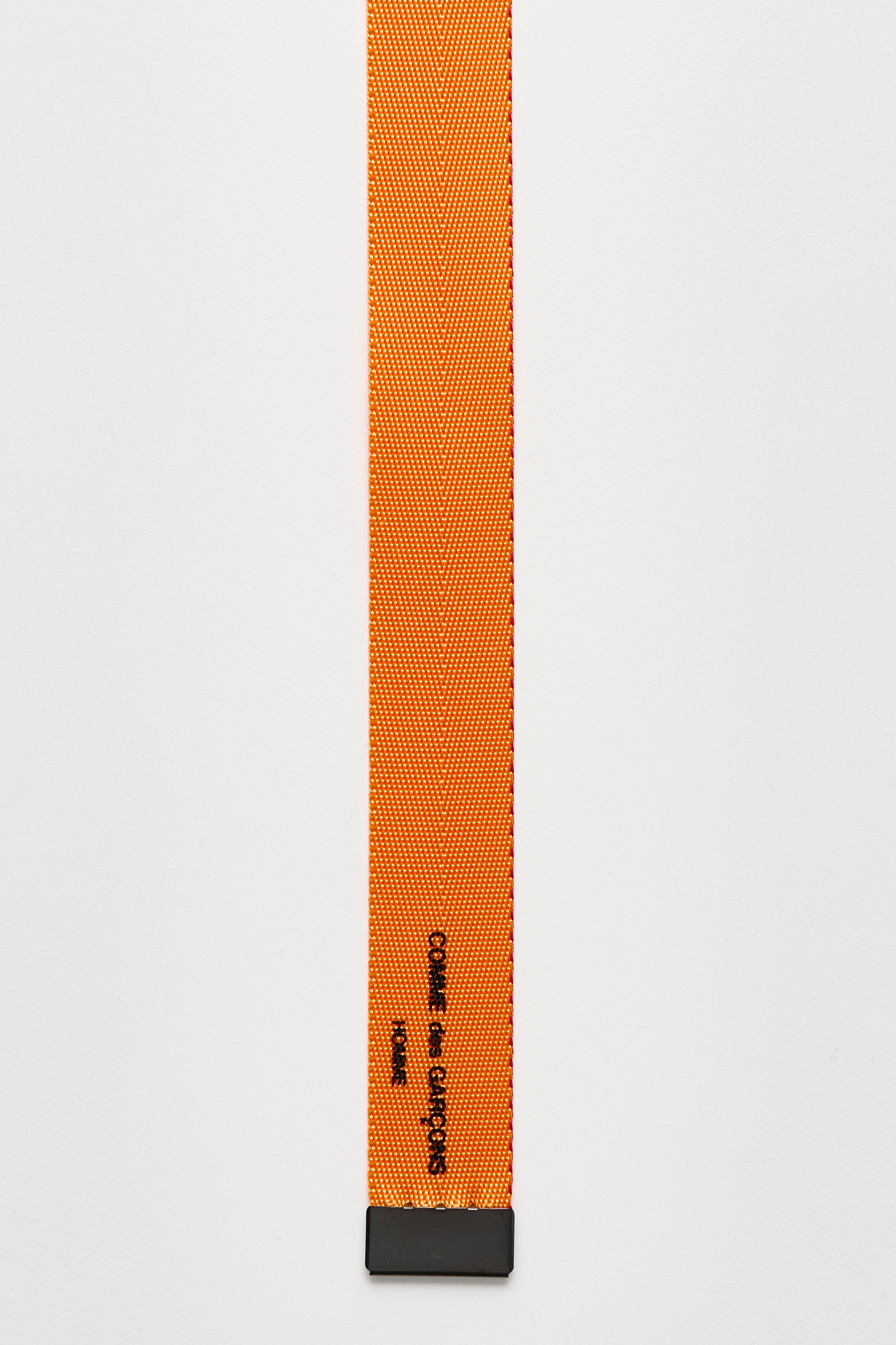 COMME DES GARÇONS HOMME LOGO BELT ORANGE - 4