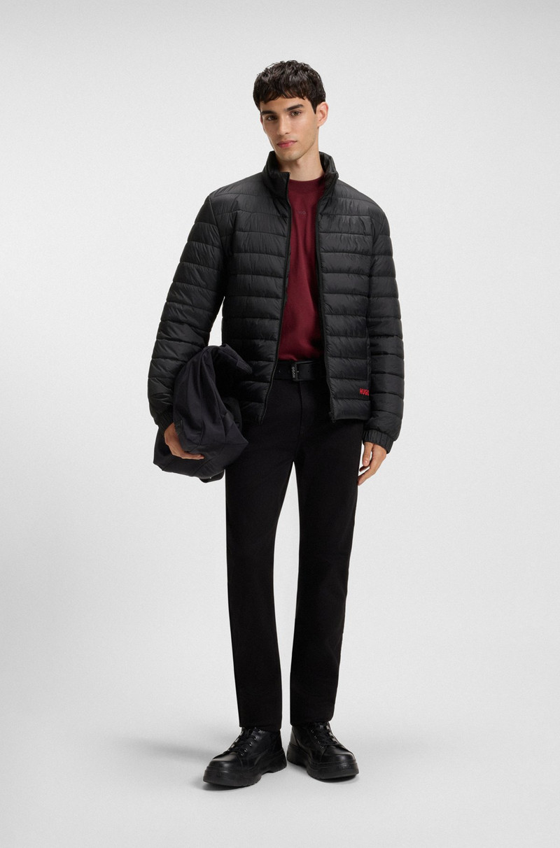 HUGO LIGHTWEIGHT WATER-REPELLENT JACKET WITH RED LOGO outlook