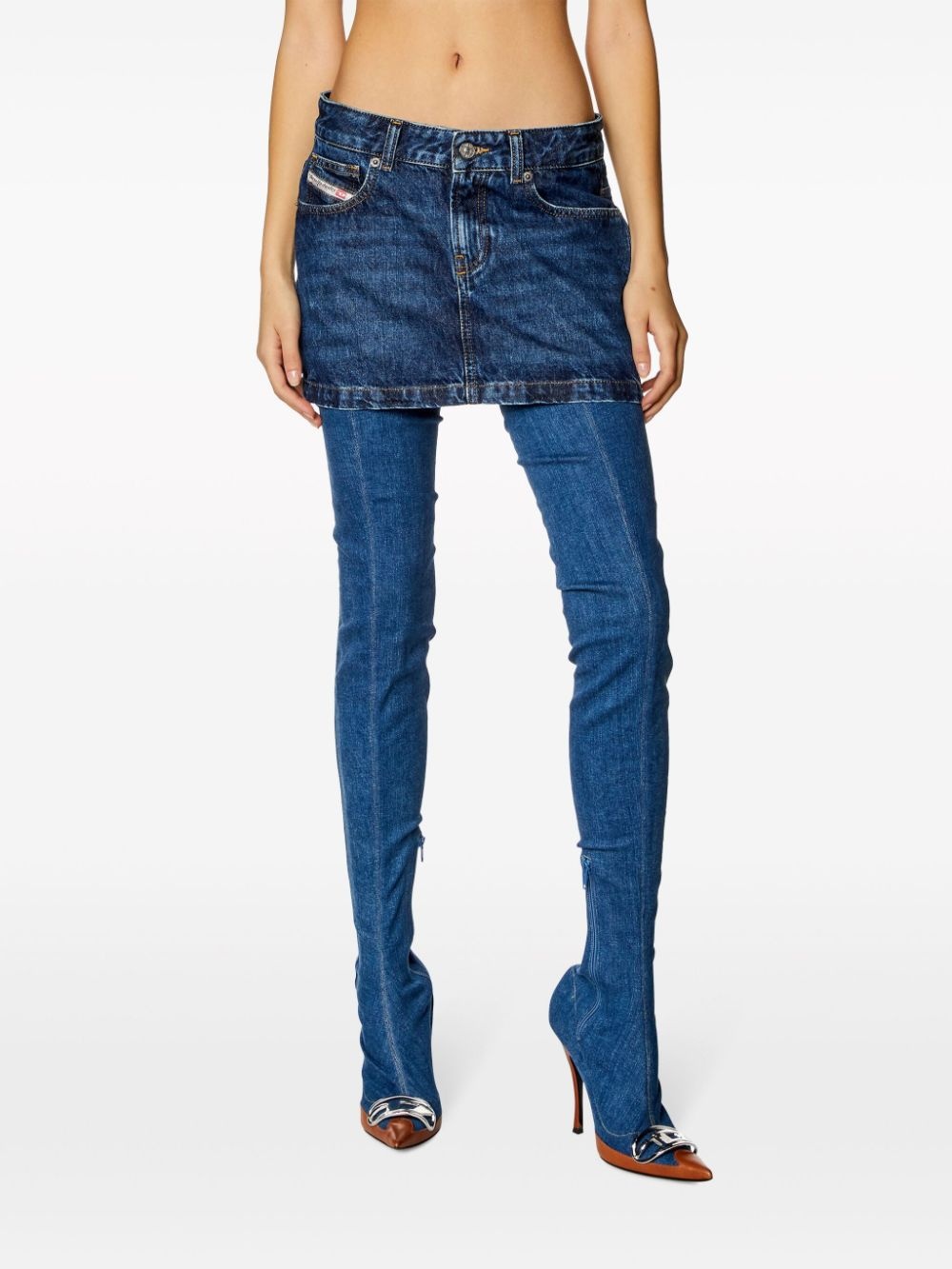 De-Ron low-rise denim miniskirt - 3