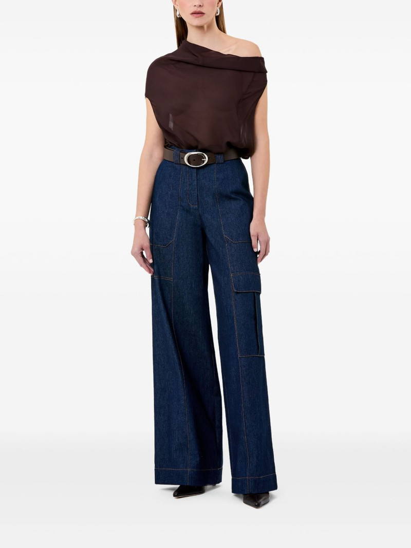 NICHOLAS Ryanne asymmetrical draped top outlook