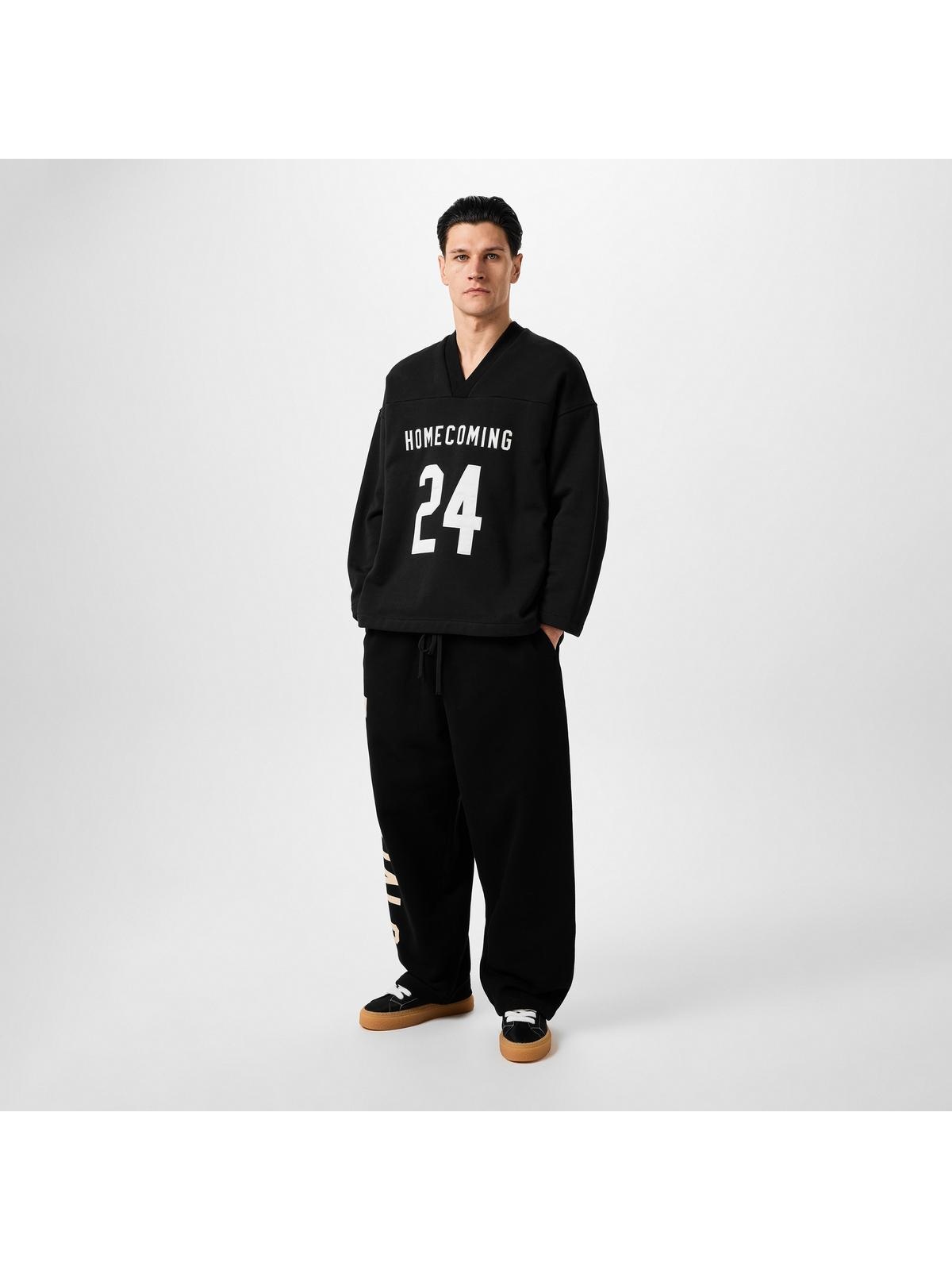 シャツ HEAVY FLEECE HOCKEY JERSEY ESSENTIALS Fear of God Essentials Heavy Fleece Hockey Jersey in Black