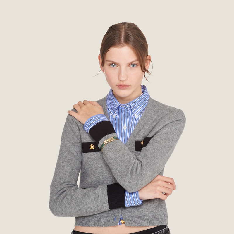 Miu Miu Enameled metal bracelet outlook