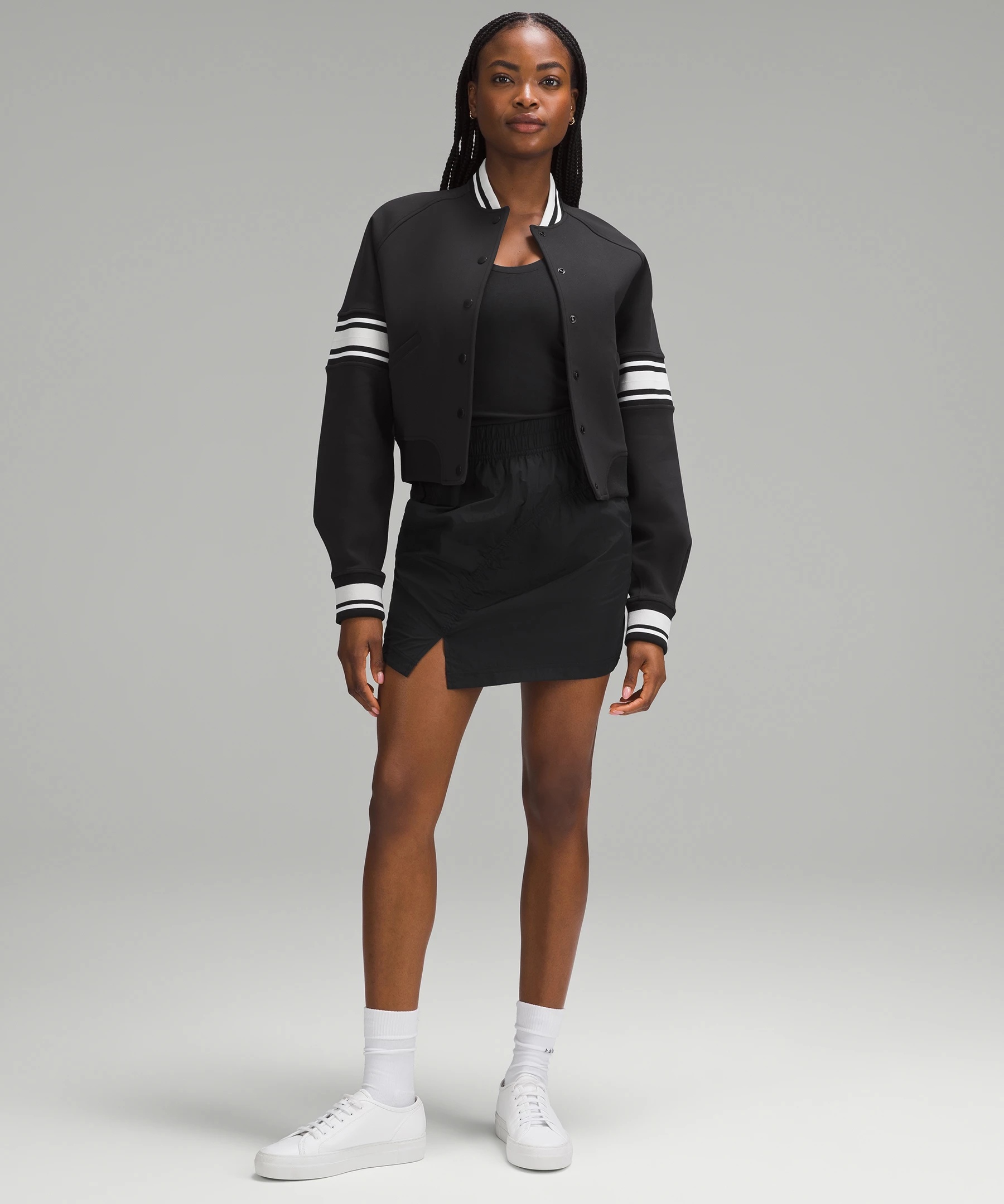 High-Rise Ruched Mini Skirt - 2