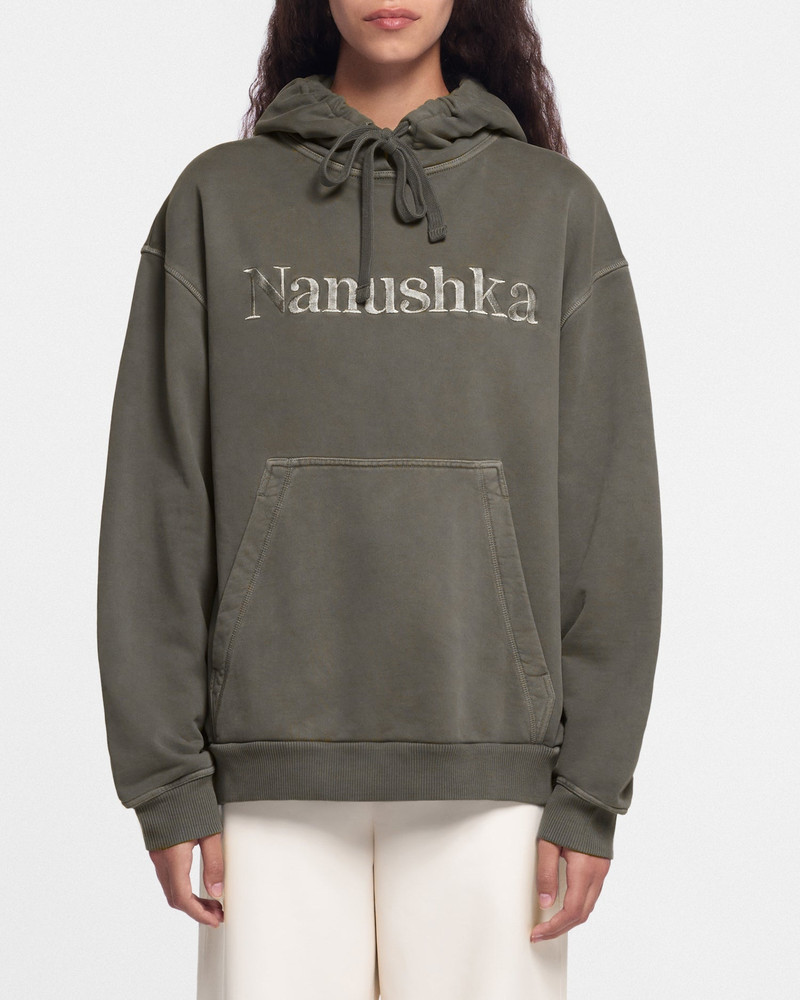 Nanushka Organically Grown Cotton-Fleece Hoodie outlook