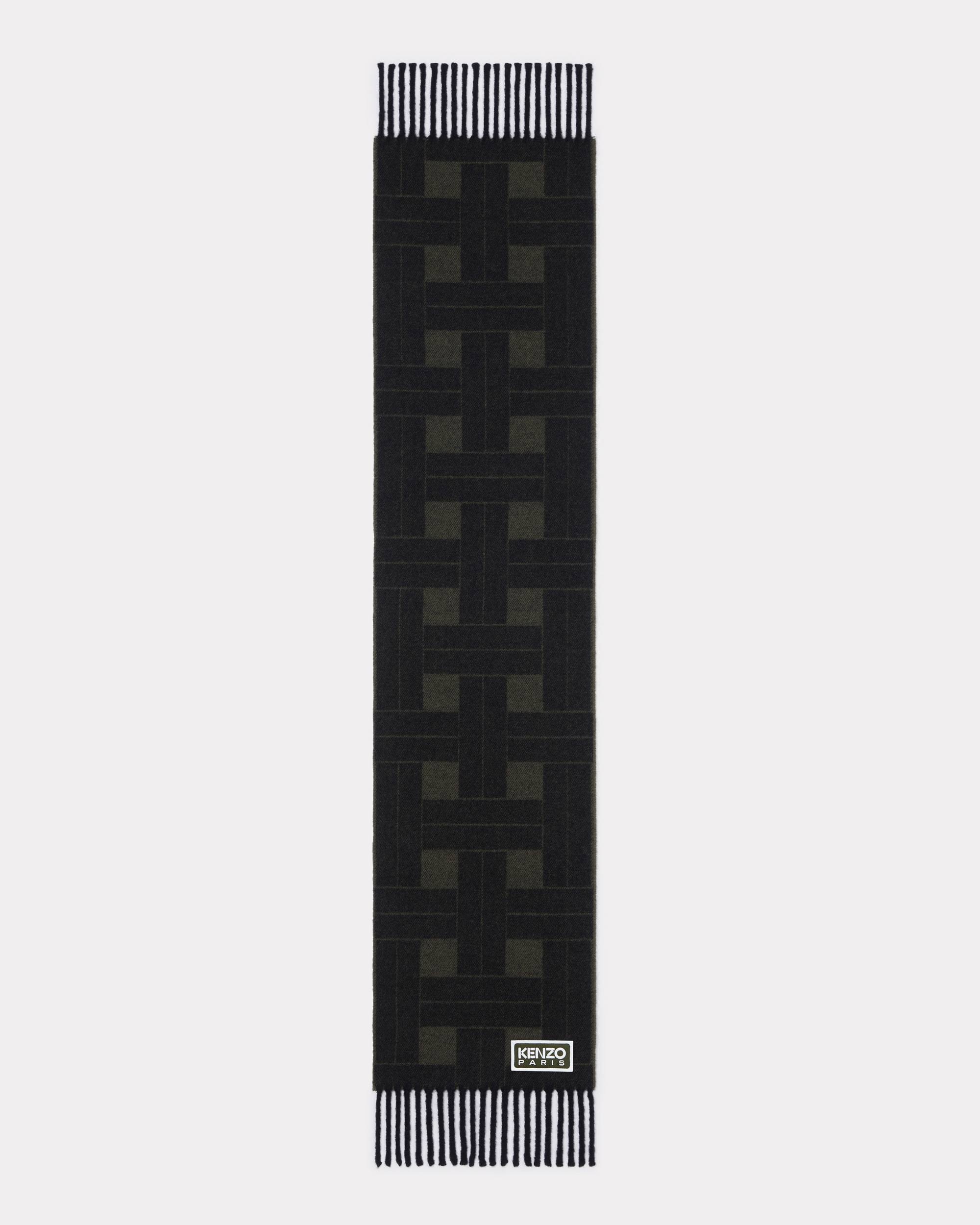 'KENZO Weave' reversible wool scarf - 2