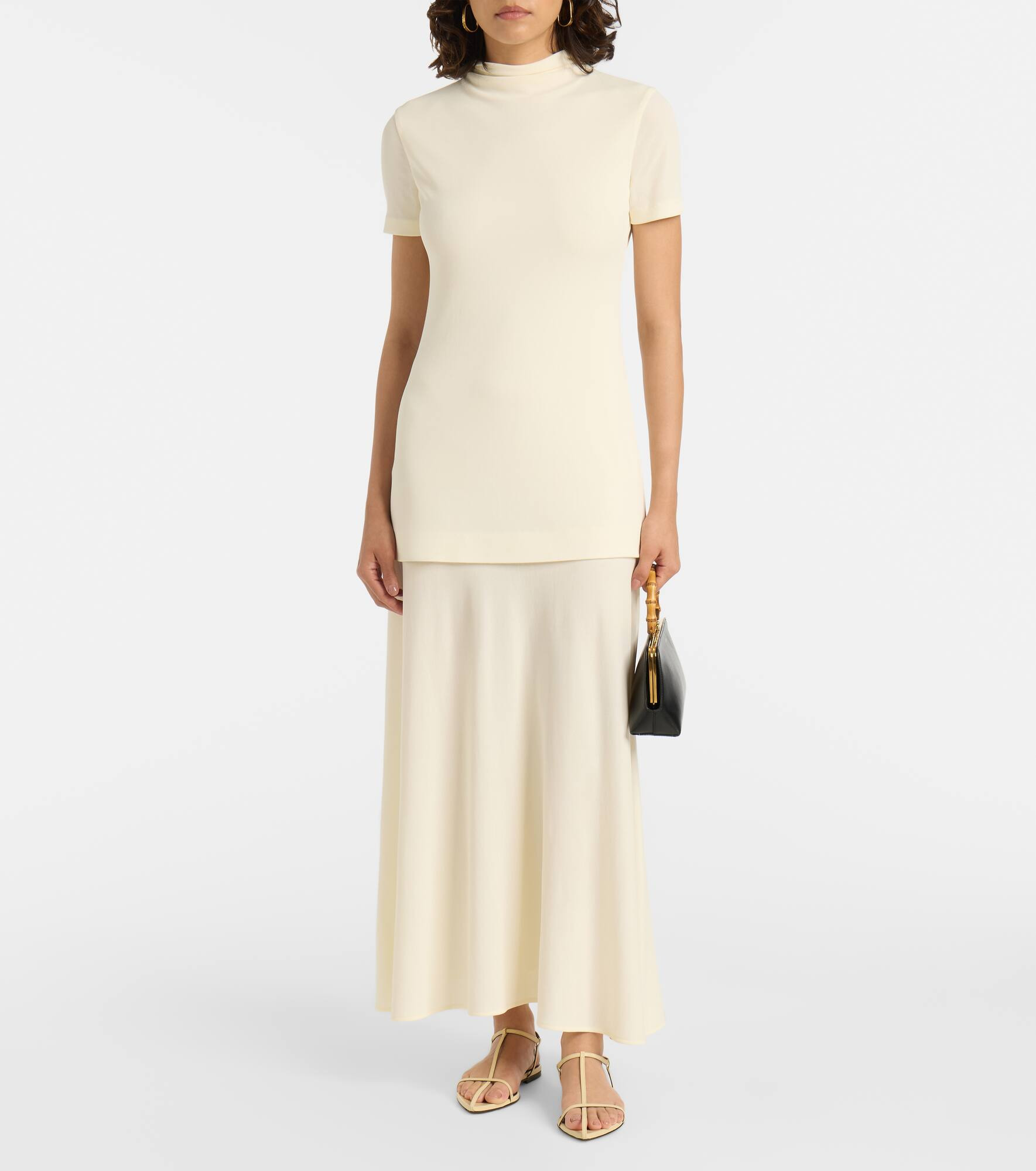 Layered crêpe maxi dress - 2