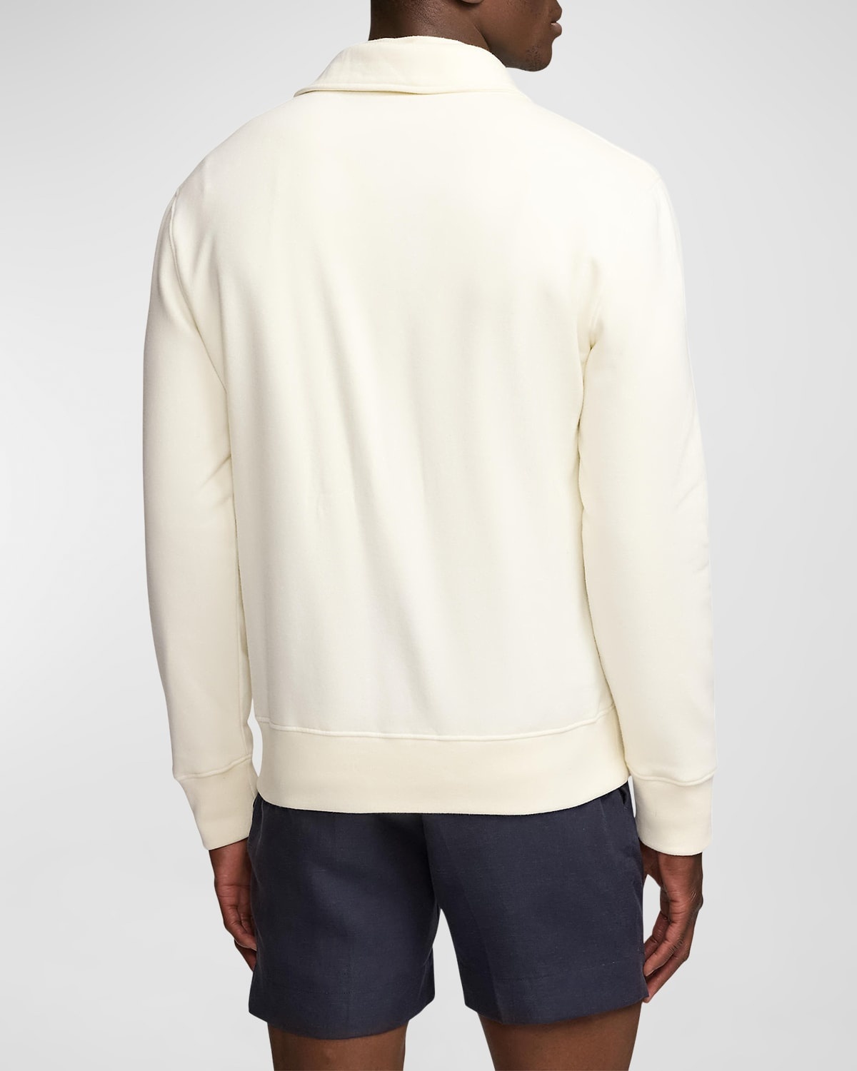 Men's Fleece Collared Sweatshirt - 4
