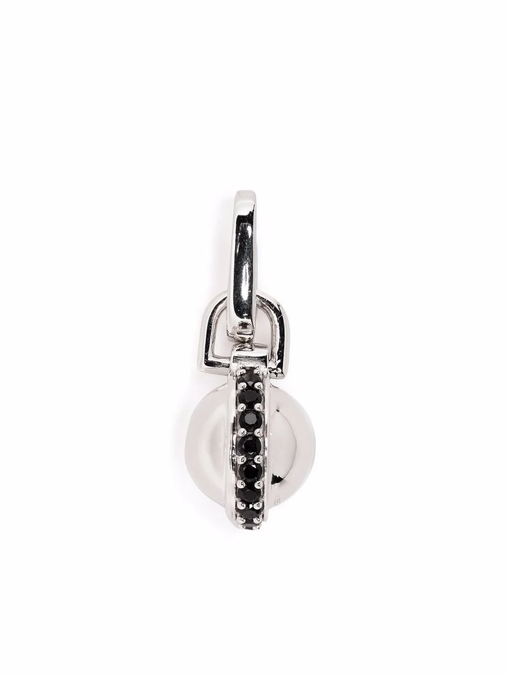 Pavé Sphere clip-on pendant - 1
