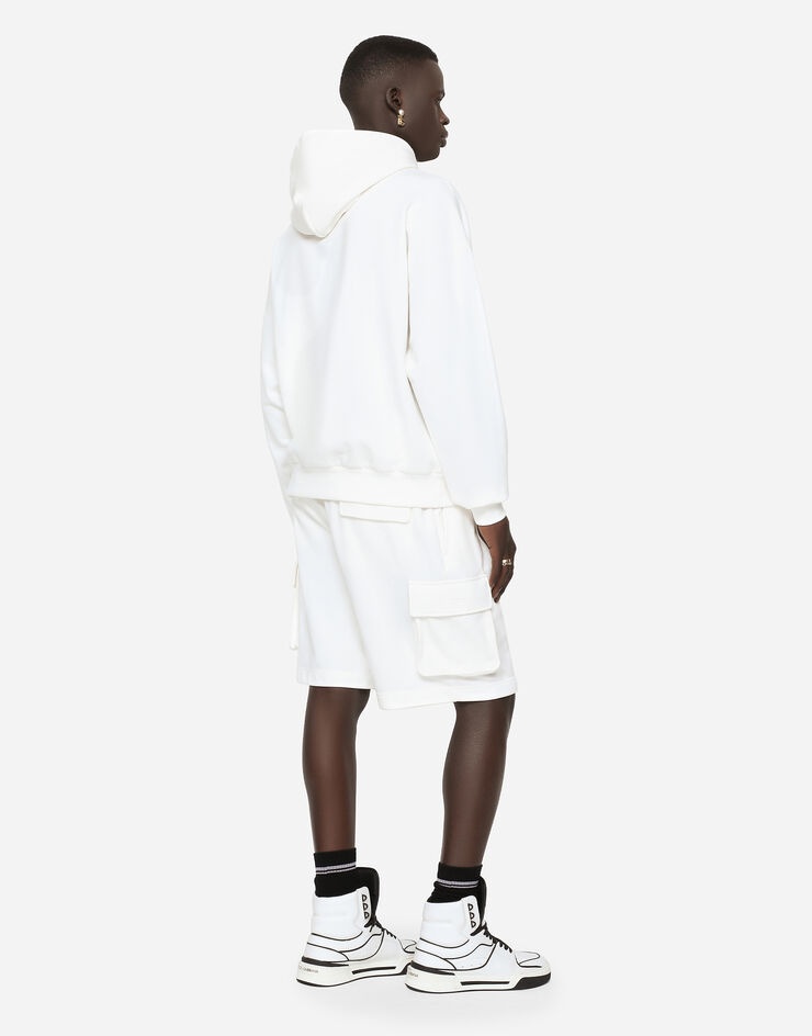 Jersey jogging shorts with embossed DG logo - 3