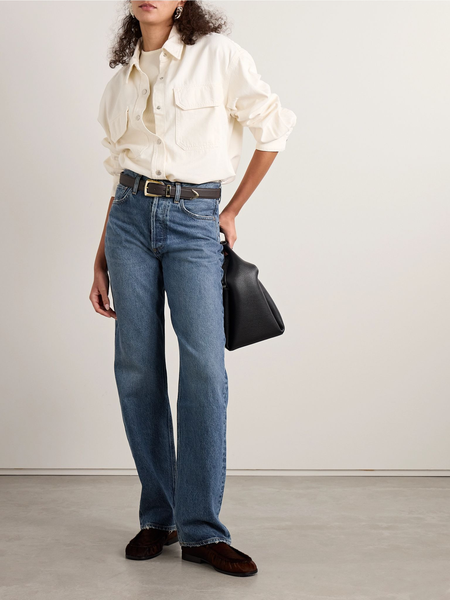 Kelly high-rise straight-leg jeans Dark denim - 2