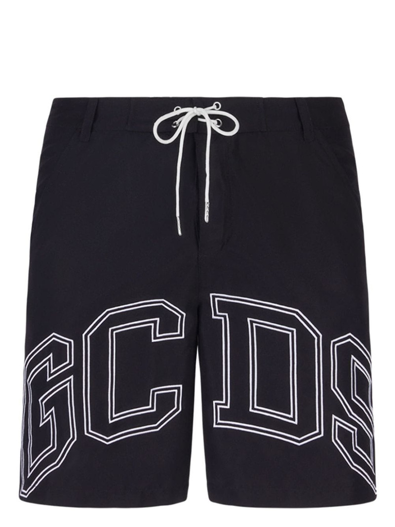 logo-print swim shorts 1