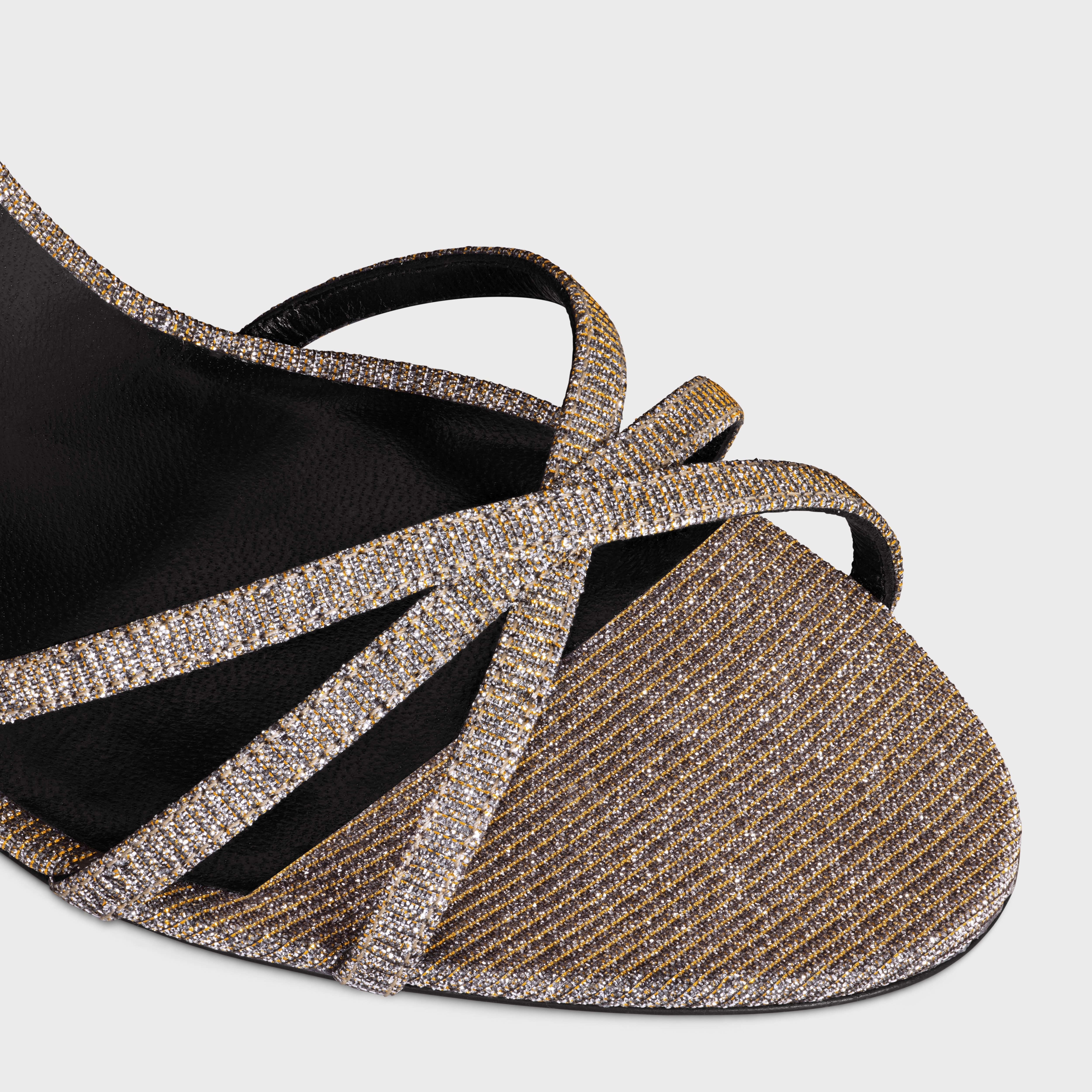 CELINE SOIR SANDAL in IRIDESCENT FABRIC - 4
