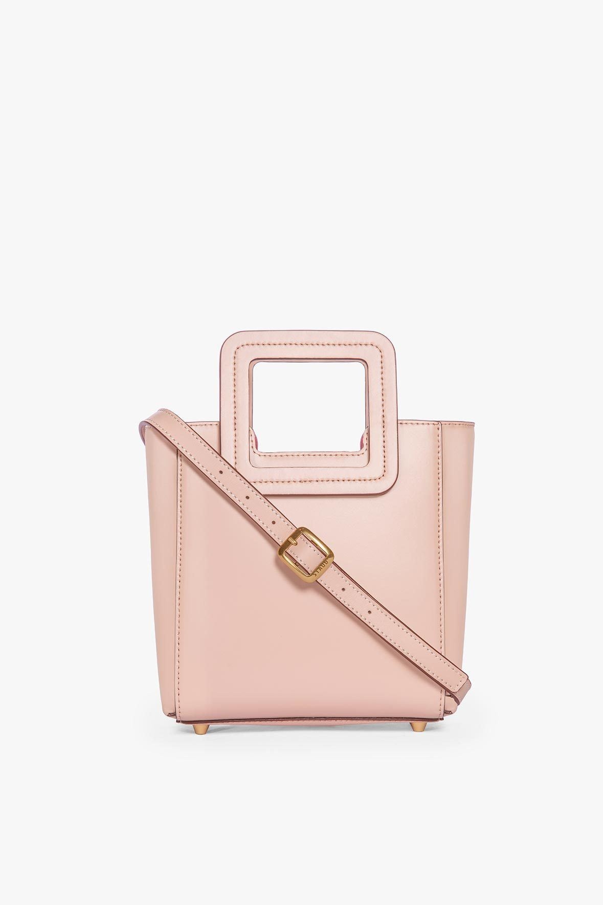 STAUD MINI SHIRLEY LEATHER BAG | BLUSH - 1