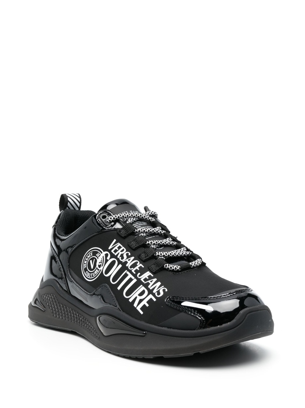 logo-print low-top sneakers - 2