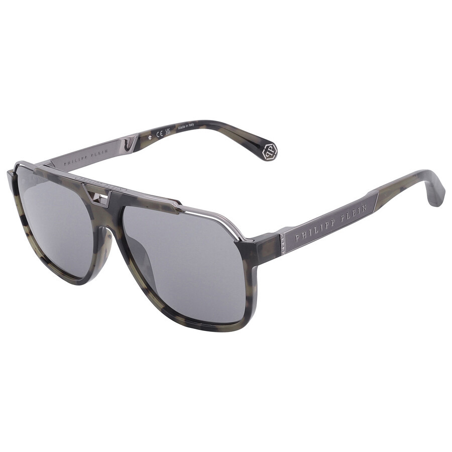 Philipp Plein Grey Navigator Men's Sunglasses SPP046M 92IX 61 - 3