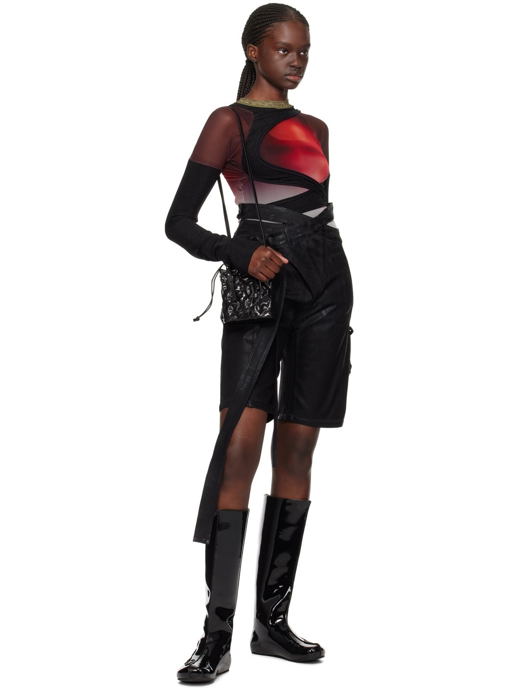 OTTOLINGER SSENSE Exclusive Black Denim Shorts | REVERSIBLE