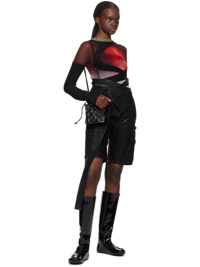 OTTOLINGER SSENSE Exclusive Black Denim Shorts outlook