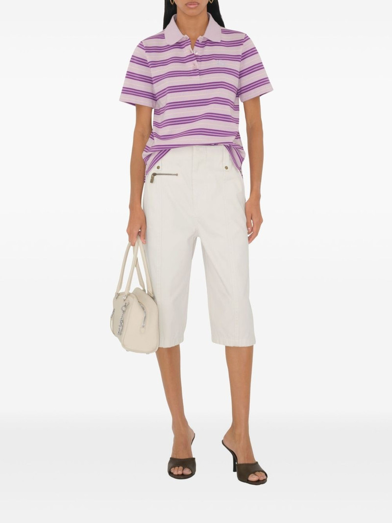Burberry striped cotton polo shirt outlook