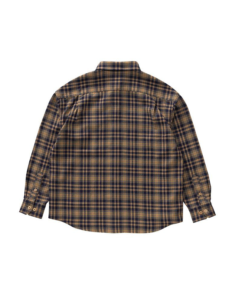 visvim LUMBER CHECK L/S NAVY outlook