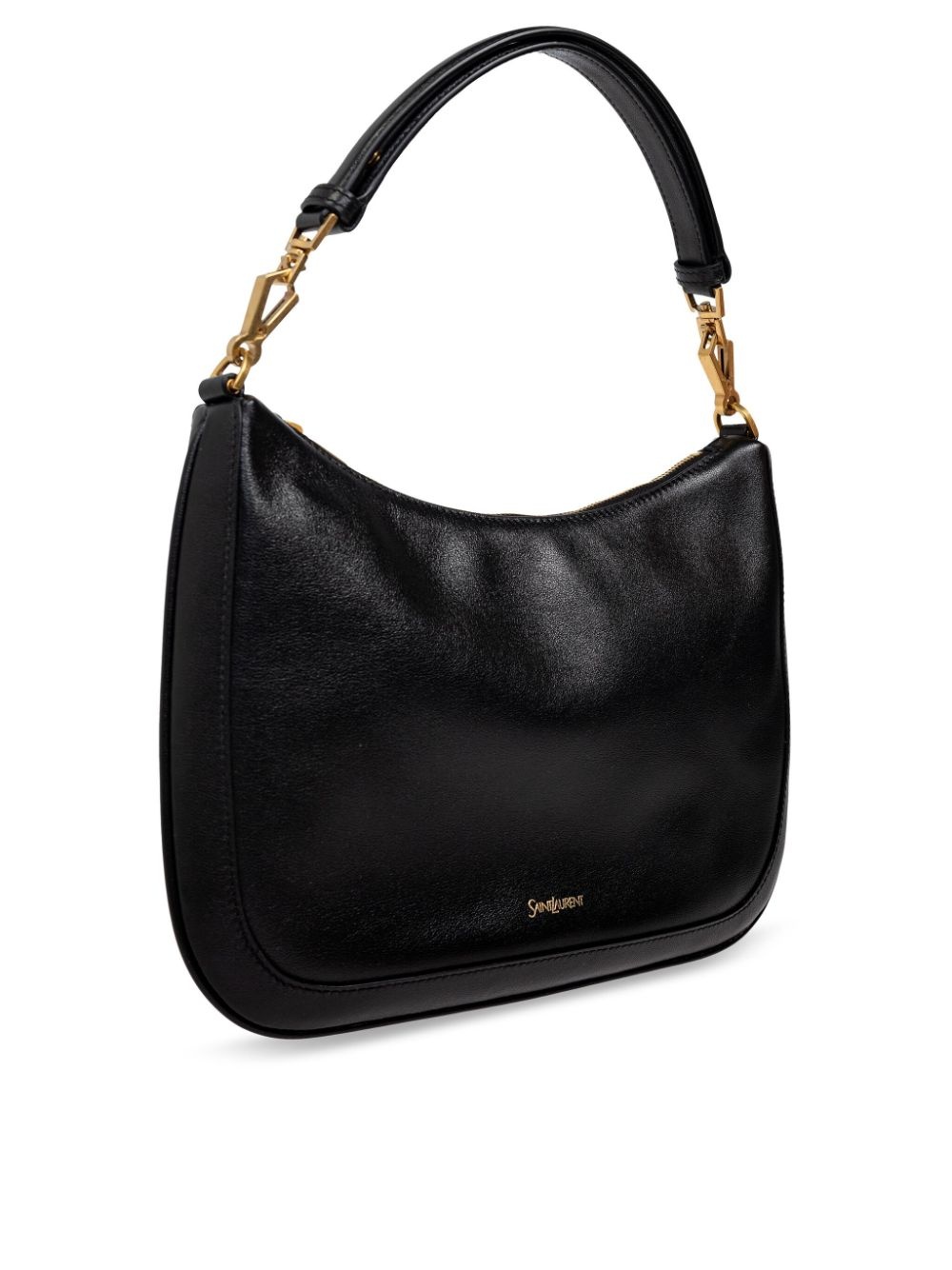 logo-plaque leather tote bag - 4