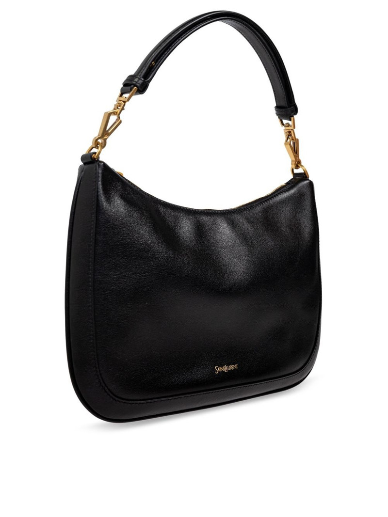 logo-plaque leather tote bag 4