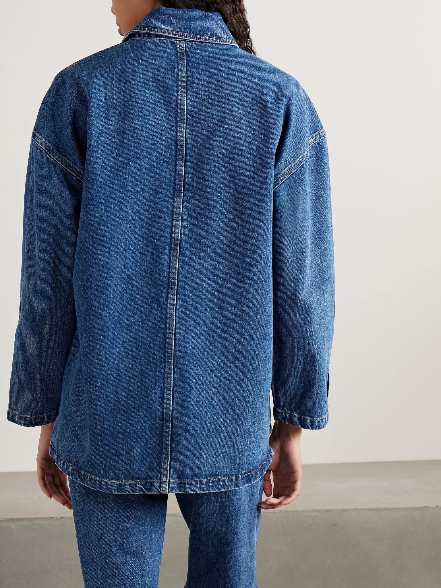 Luca oversized denim jacket Dark denim - 4