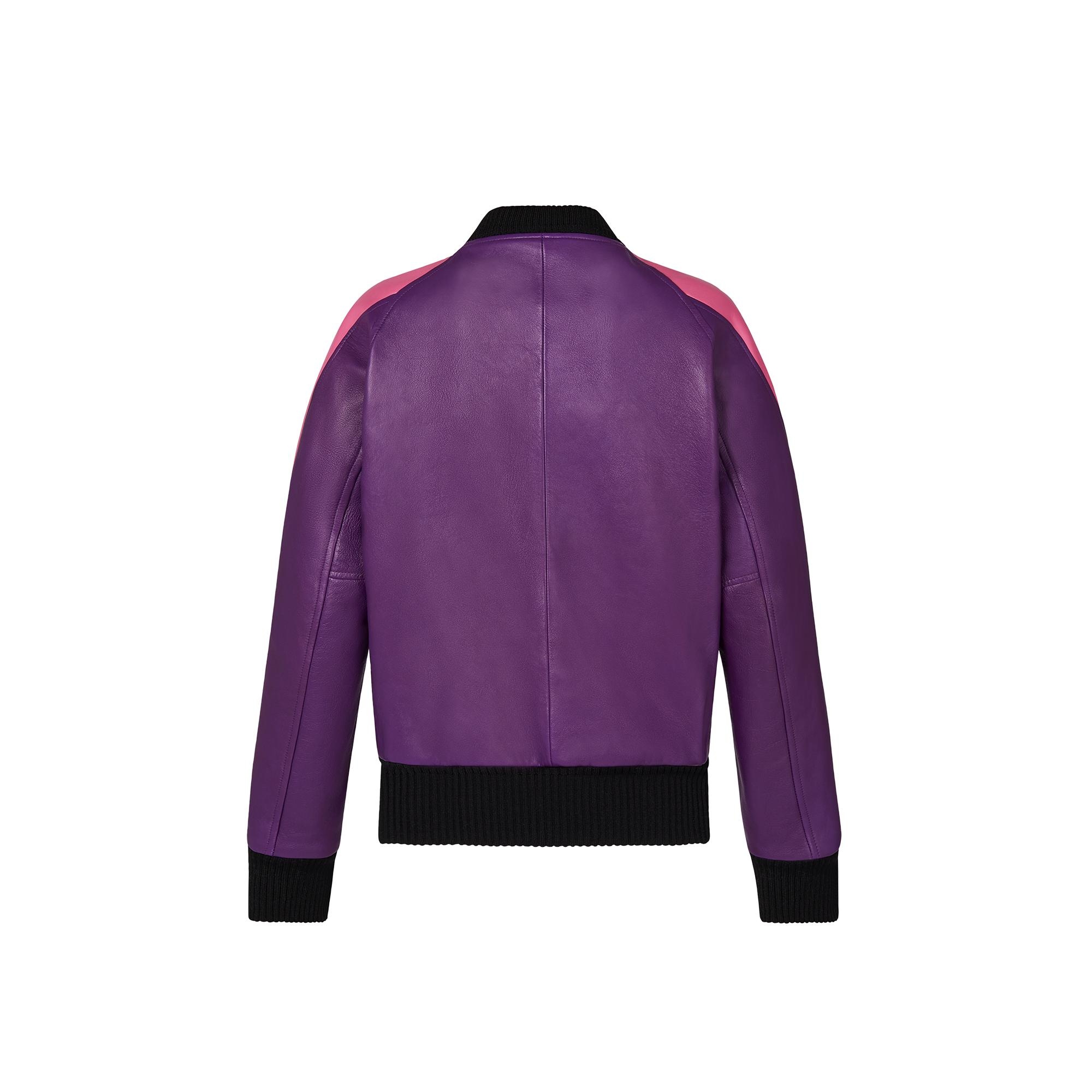 Vuittamins Leather Bomber Jacket - 3