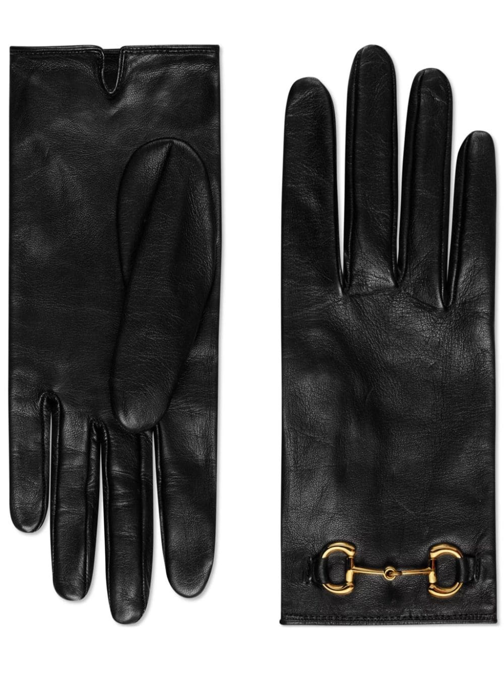 Horsebit leather gloves - 1