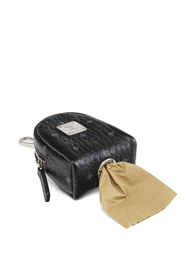 MCM Visetos-print waste bag holder outlook