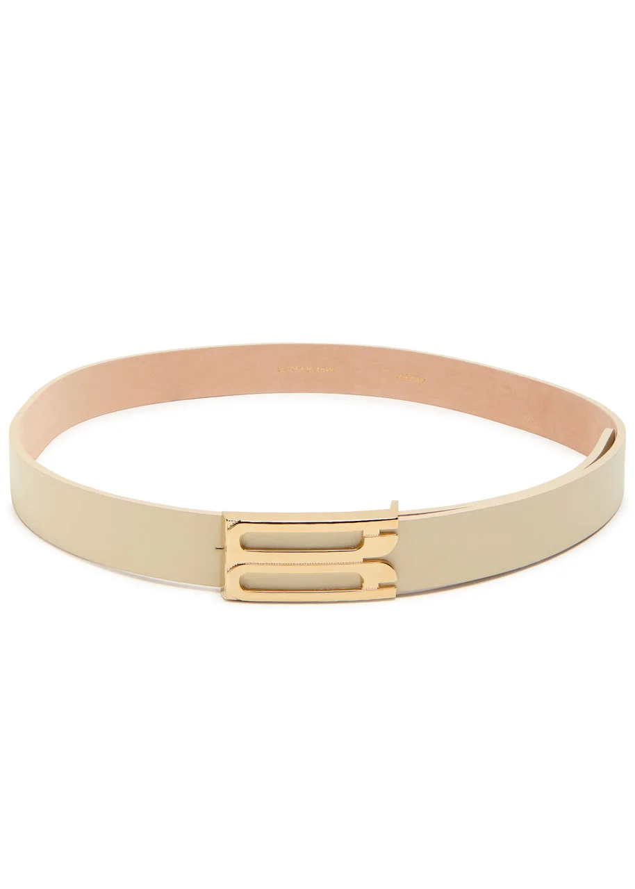 Victoria Beckham Frame Grained Leather Belt - 1