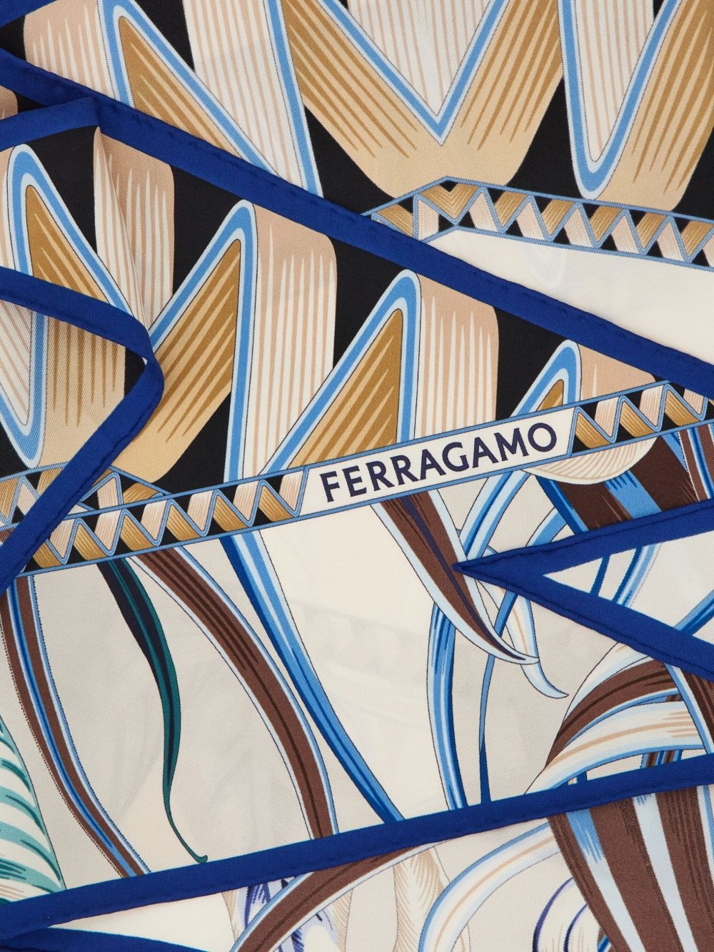 graphic-print triangle scarf - 2