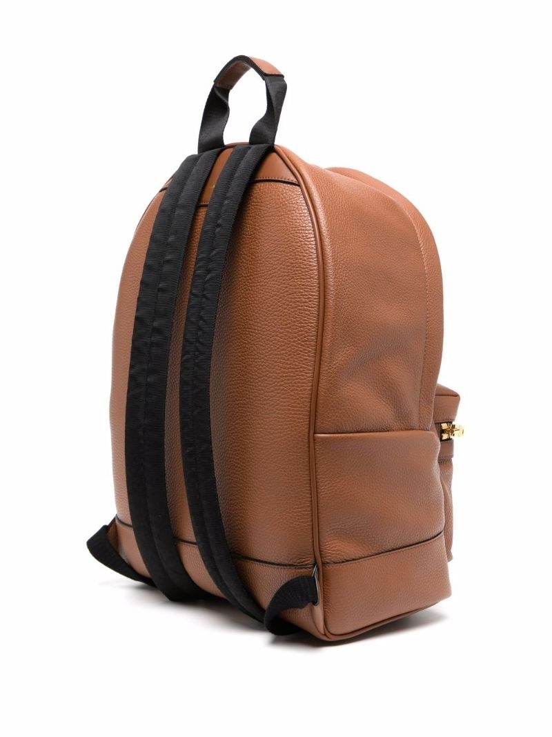 pebbled-effect zip-around backpack 3