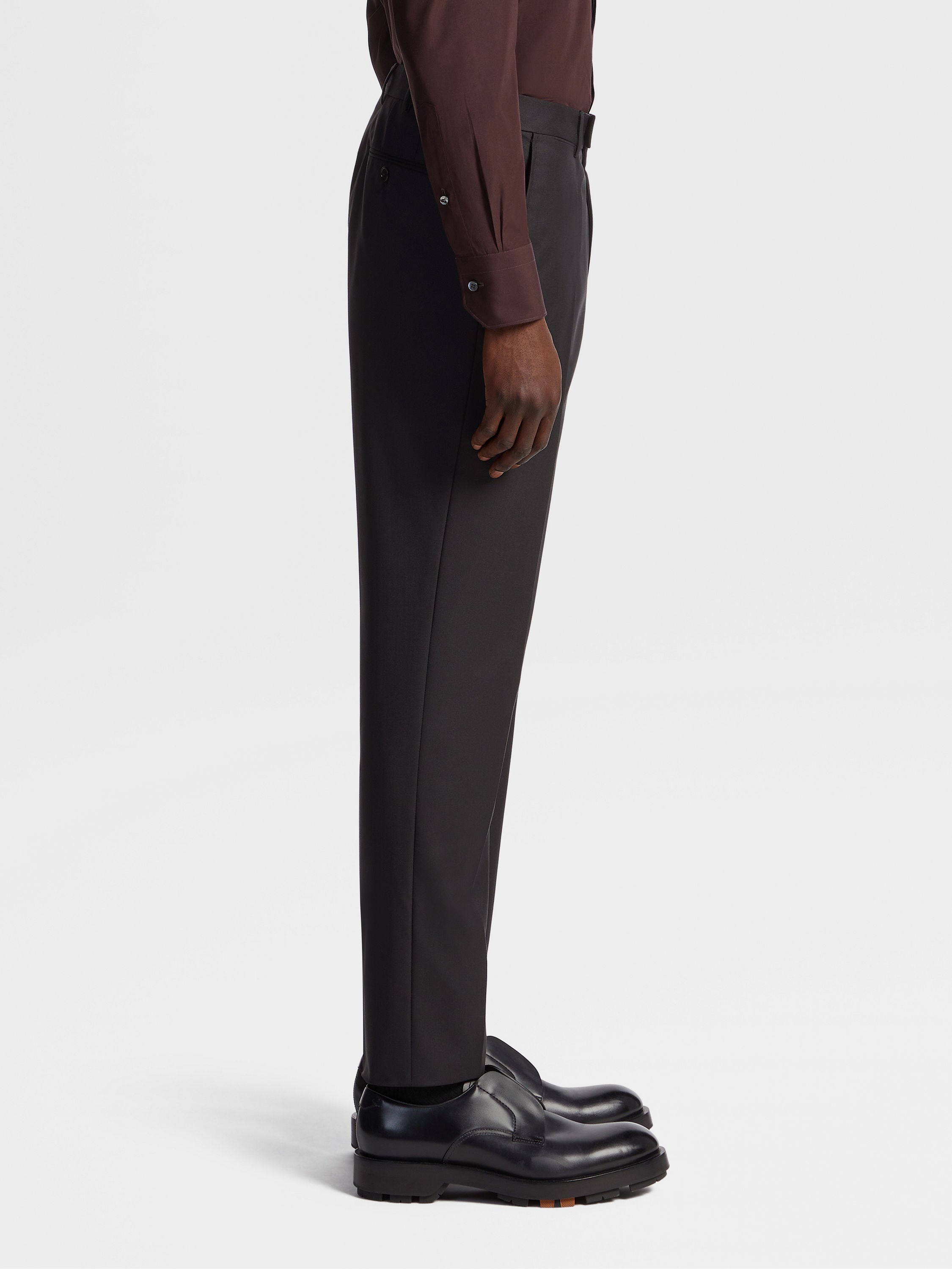 BLACK 15MILMIL15 WOOL PANTS - 4