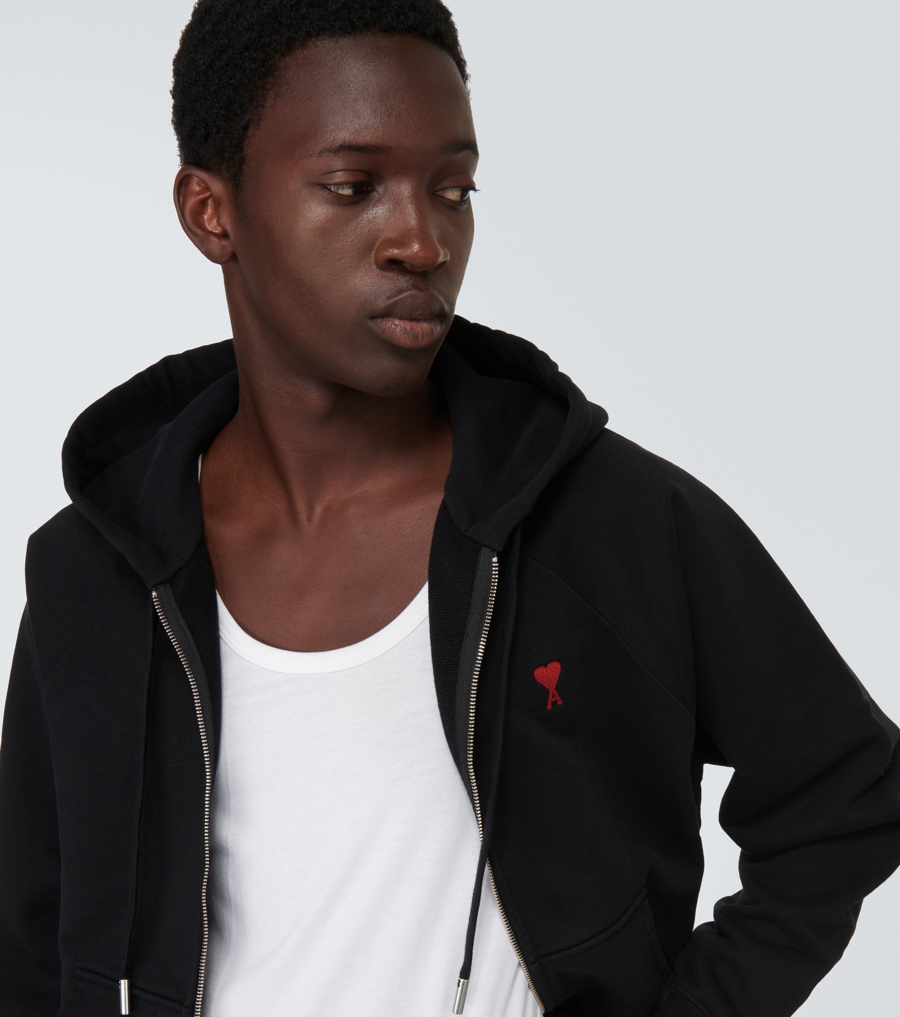 Ami De Cœur cotton jersey hoodie - 5